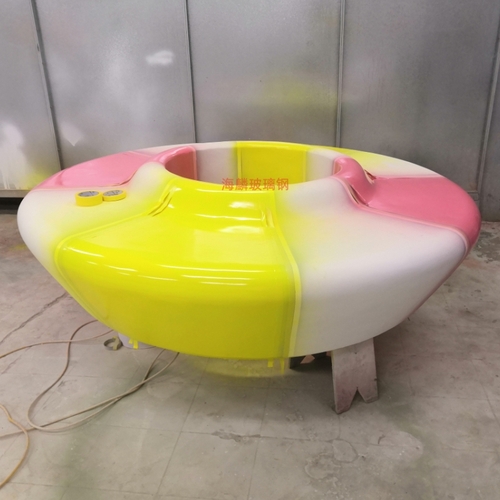 玻璃钢彩色园林树池座椅定制