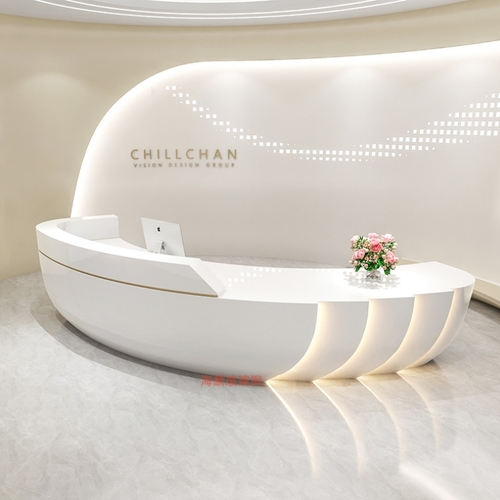 玻璃钢创意异形服务台造型