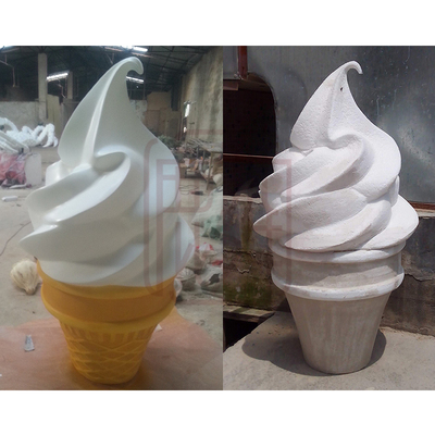 玻璃钢奶茶店门口雕塑造型